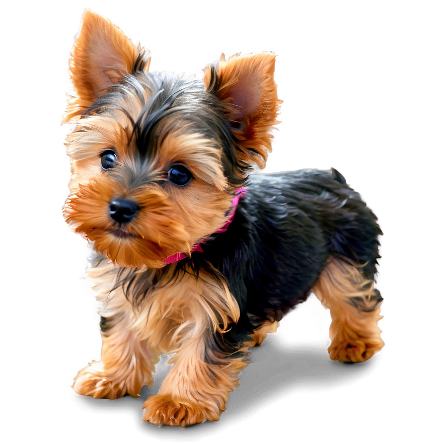 Playful Yorkie Puppy Png 34