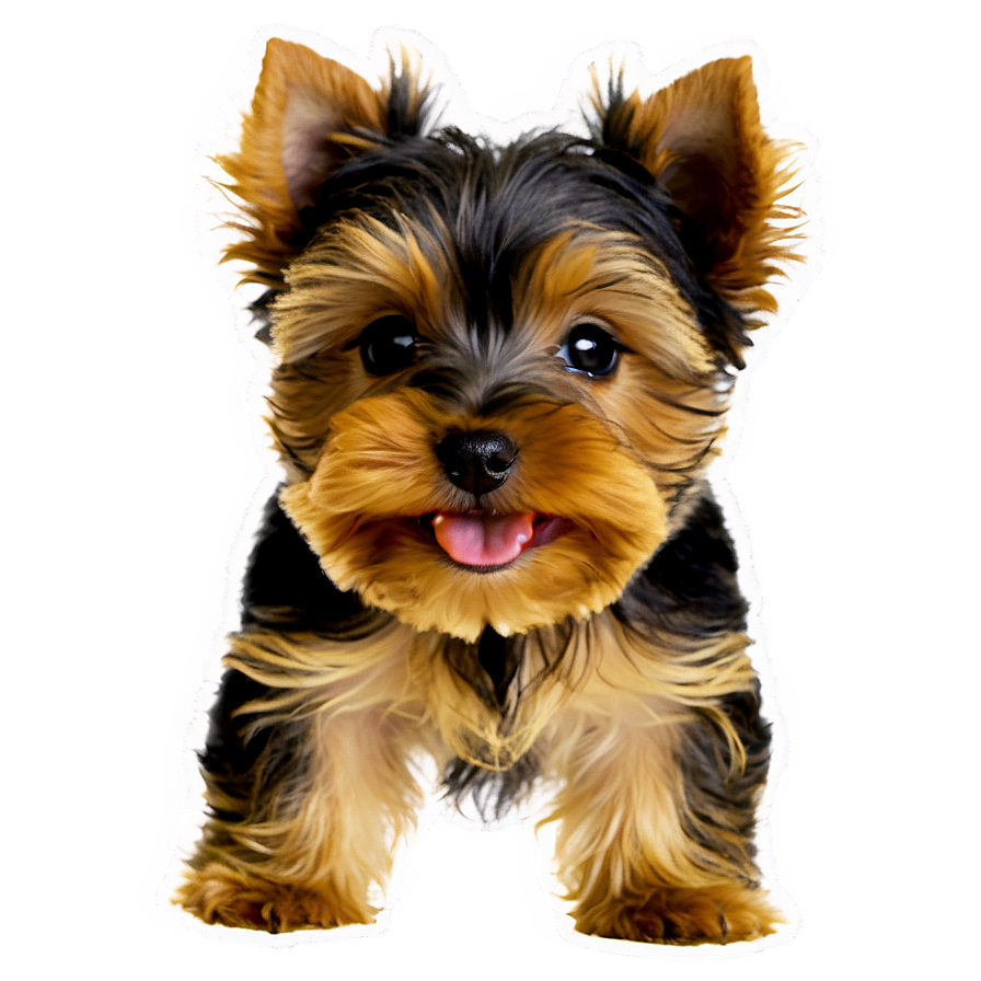 Playful Yorkie Puppy Png Uvi