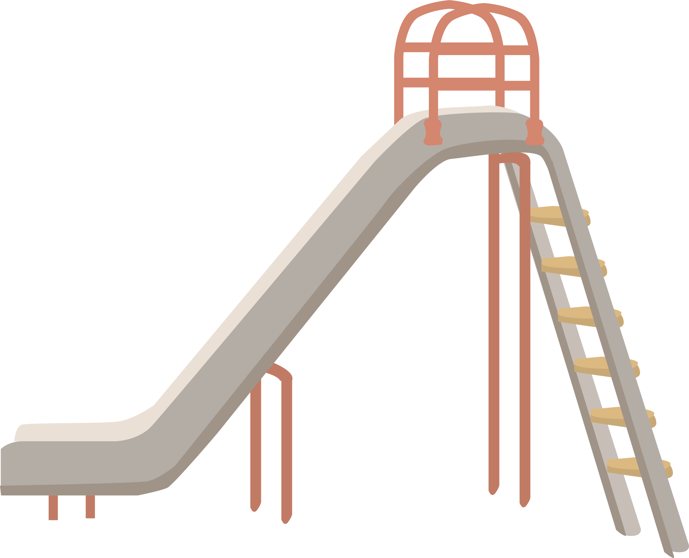 Playground Slide Illustration