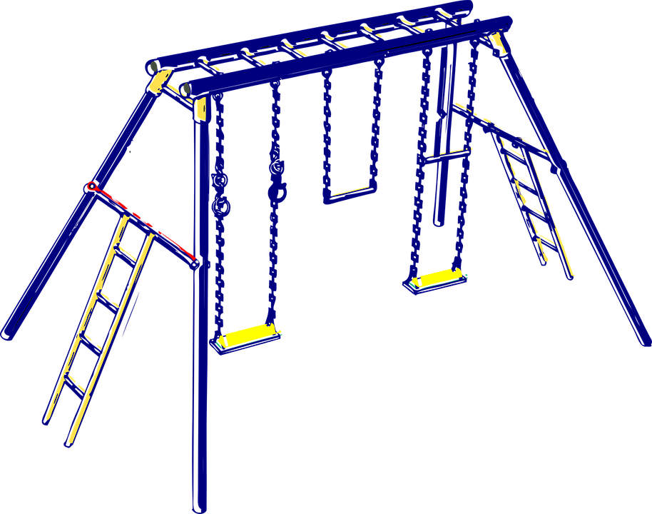 Playground Swing Set Illustration