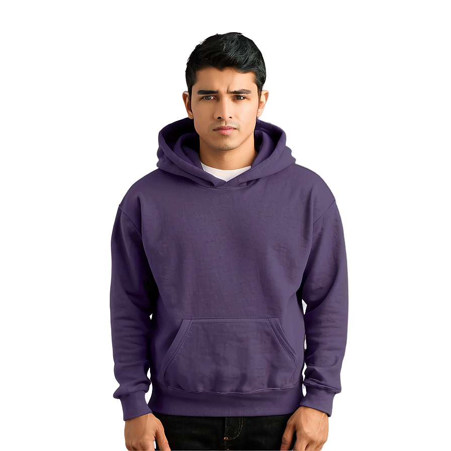 Plum Purple Hoodie Representation Png 19