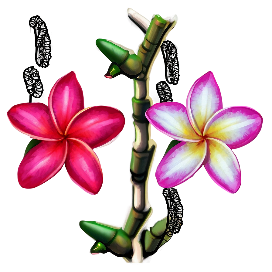 Plumeria Illustration Png 71