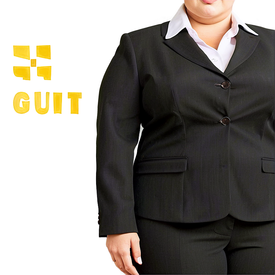 Plus Size Business Suit Png Iua44