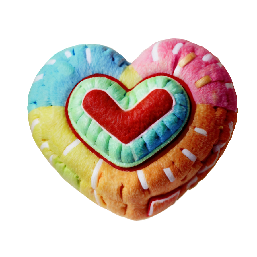 Plush Candy Heart Png 06122024