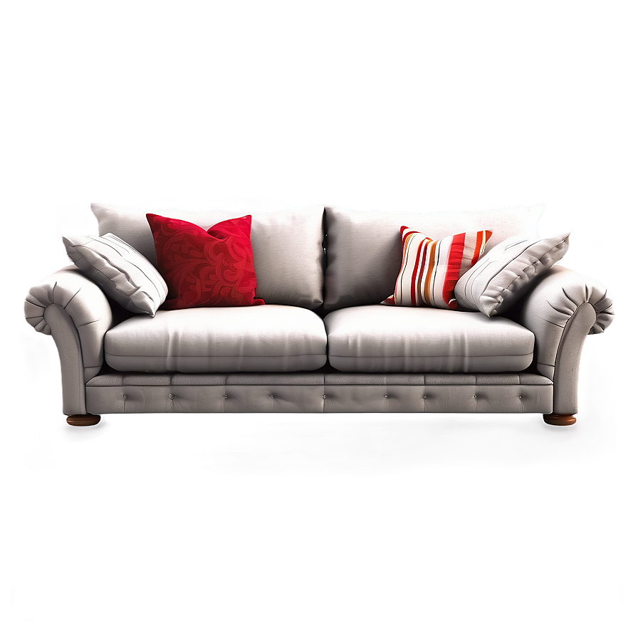 Plush Deep-seated Sofa Png Tyh