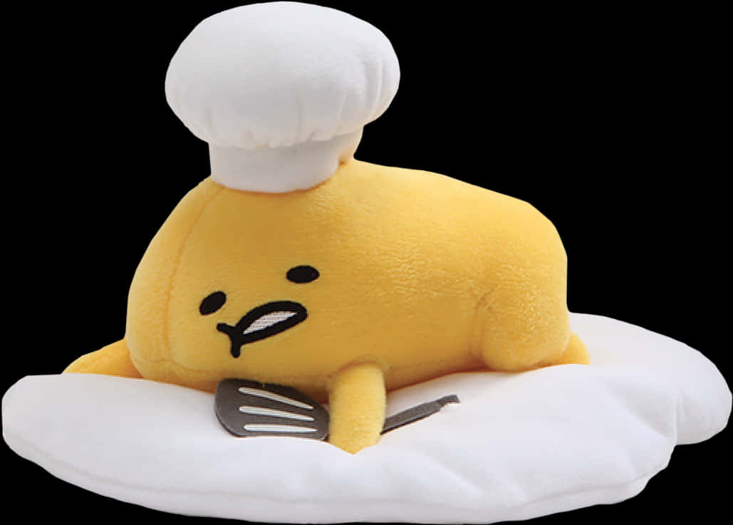 Plush Seal Chef Hat Fork