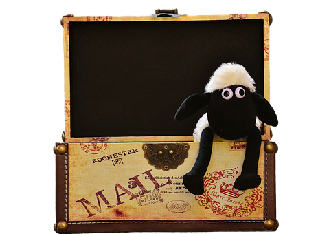 Plush Sheepin Suitcase