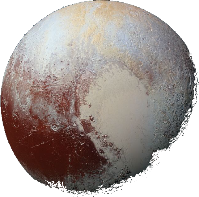 Pluto Detailed Surface View