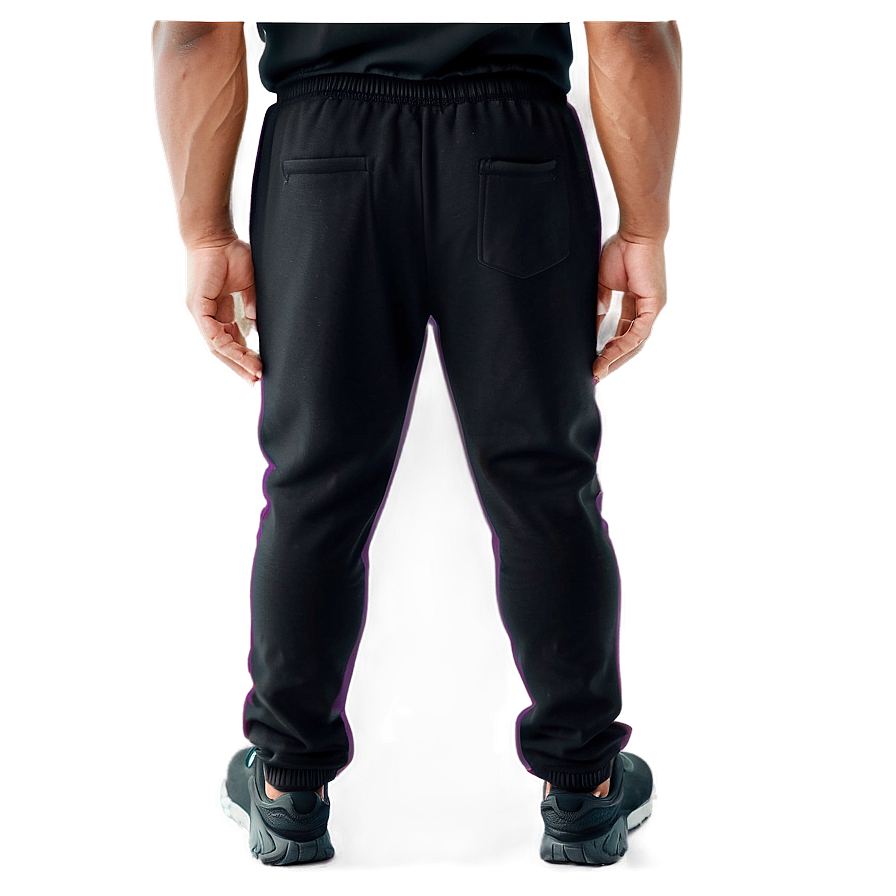 Pocketed Black Sweatpants Png Nxy21