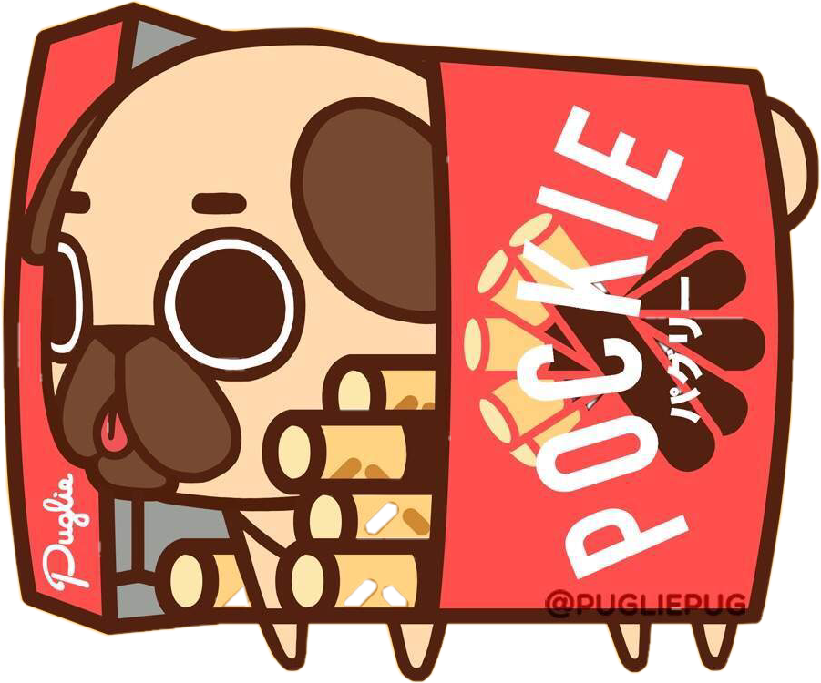 Pocky Dog Mascot Cartoon