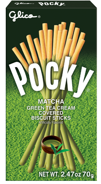 Pocky Matcha Green Tea Covered Biscuit Sticks Box