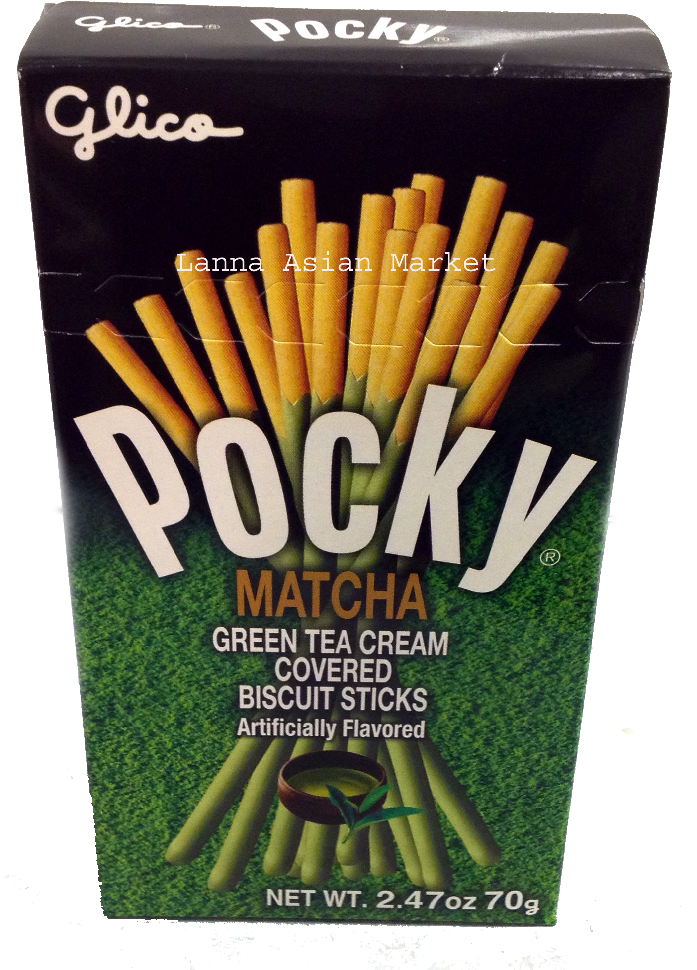 Pocky Matcha Green Tea Cream Covered Biscuit Sticks