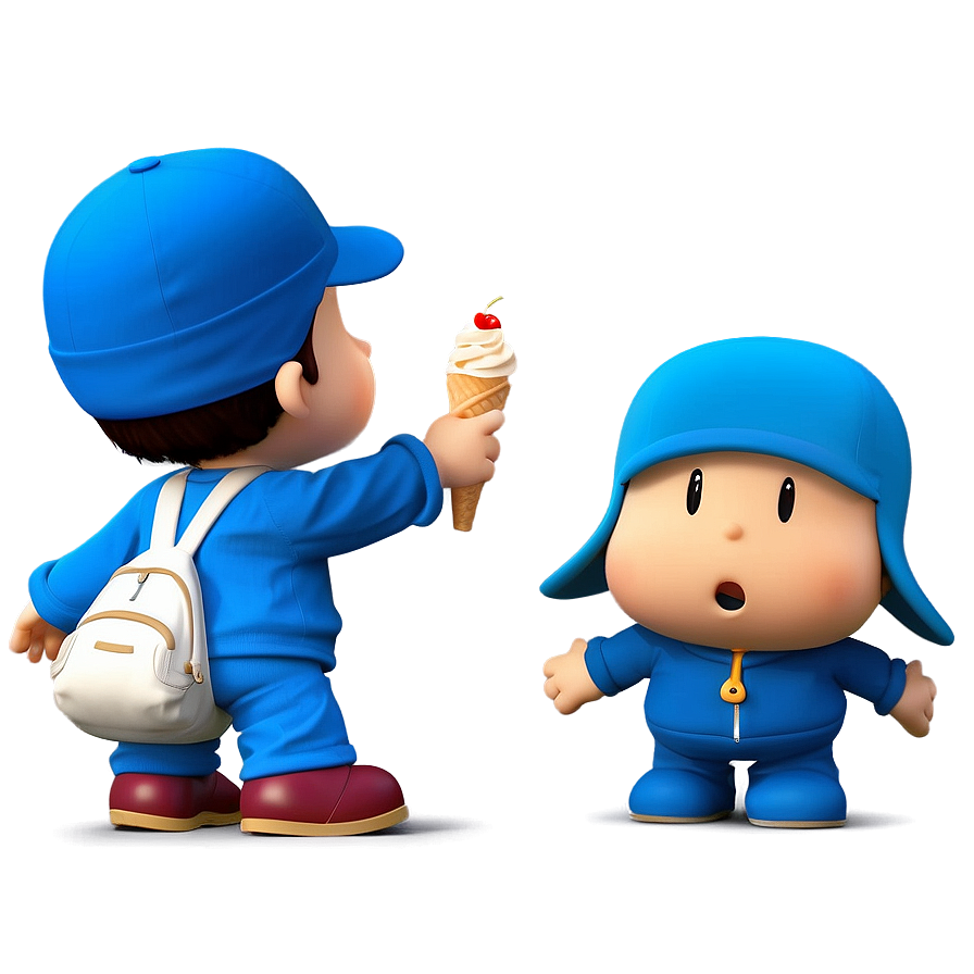 Pocoyo Enjoying Ice Cream Png Vix21