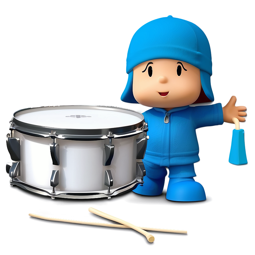 Pocoyo Playing Drums Png Wyb