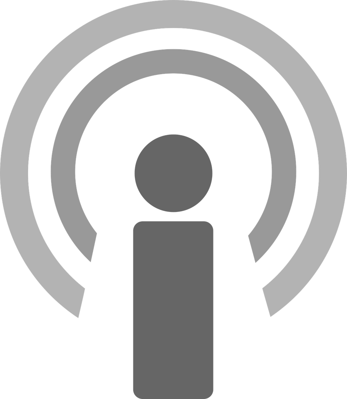 Podcast Icon Silhouette