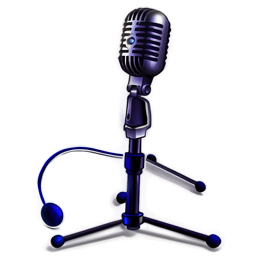 Podcast Microphone And Stand Png Kyw8