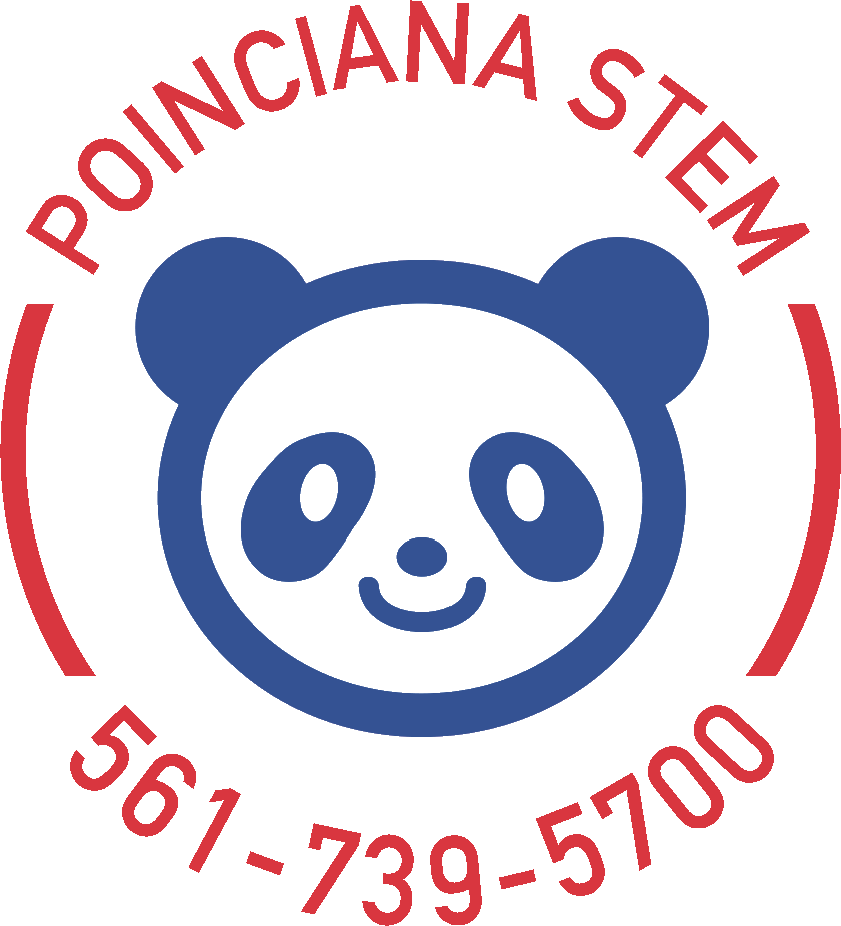 Poinciana S T E M Panda Logo