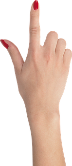 Pointing Finger Hand Gesture Isolated