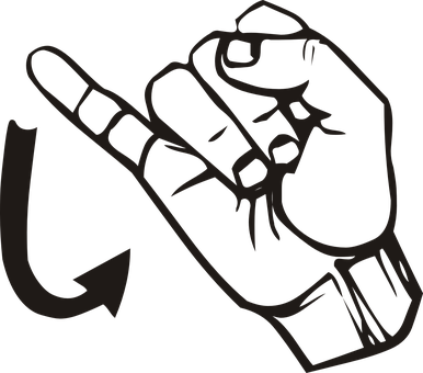 Pointing Hand Direction Sign