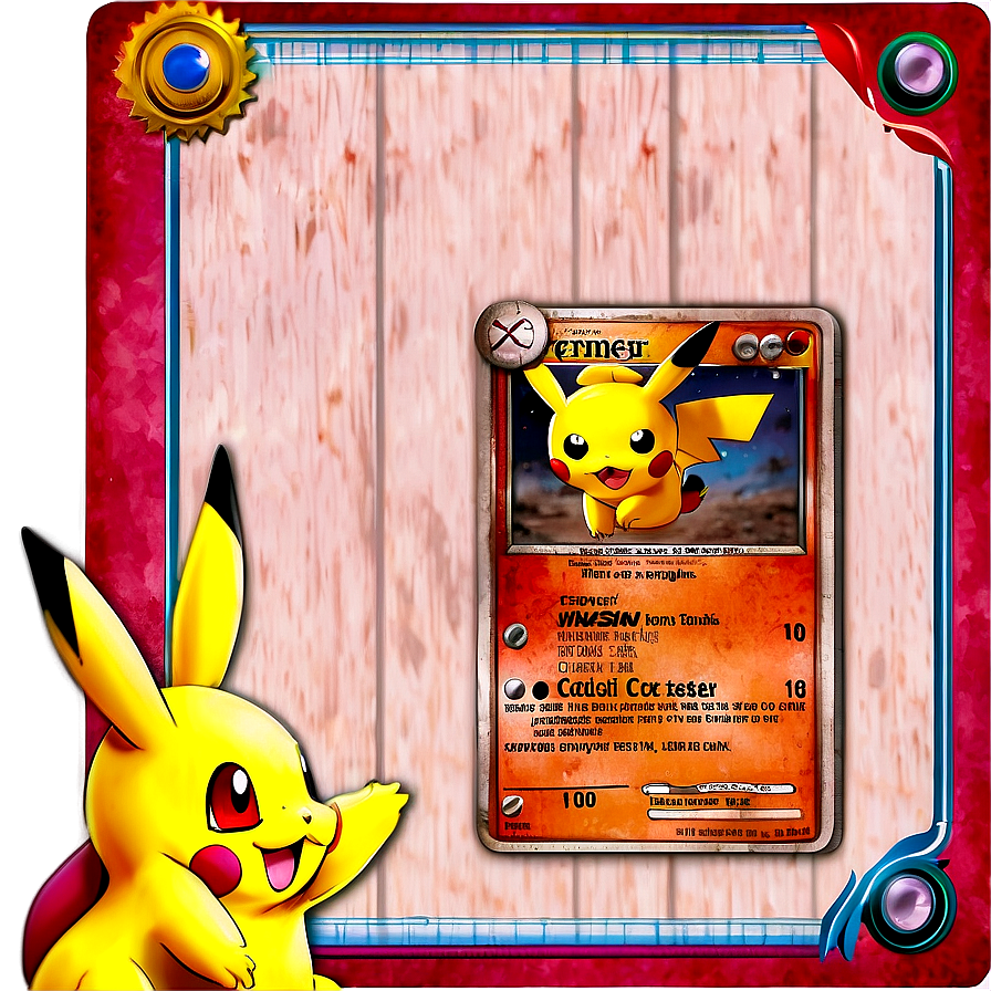 Pokemon Card Template Vintage Png 06212024