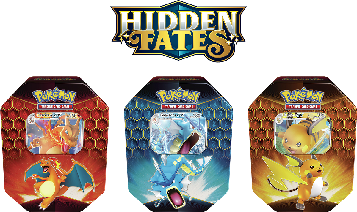 Pokemon Hidden Fates Tins Collection