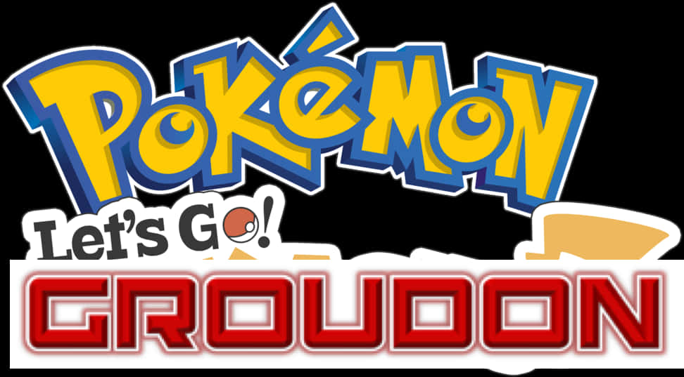 Pokemon Lets Go Groudon Logo