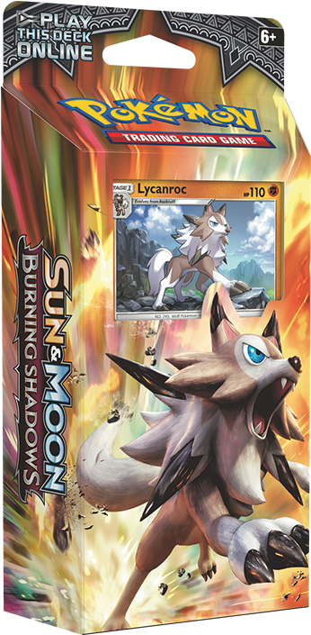 Pokemon Sun Moon Burning Shadows Lycanroc Pack