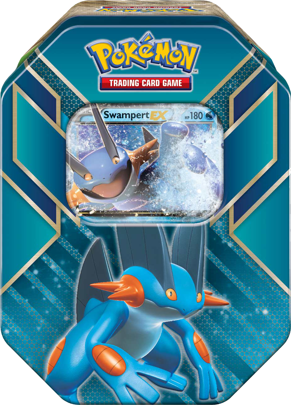 Pokemon Swampert E X Trading Card Tin