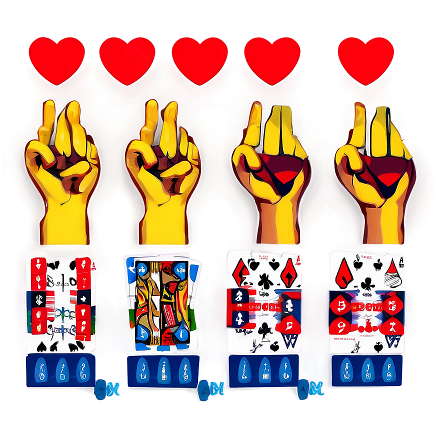 Poker Hand Rankings Artistic Representation