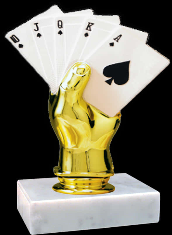 Poker Hand Trophy