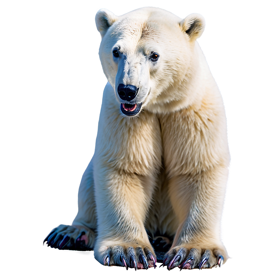 Polar Bear Eating Png 3