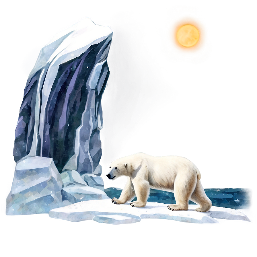 Polar Bear Illustration Png Ahl