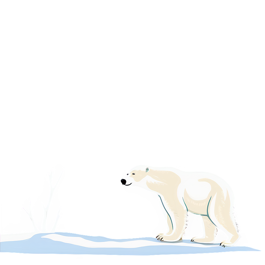 Polar Bear In Arctic Png Fnl