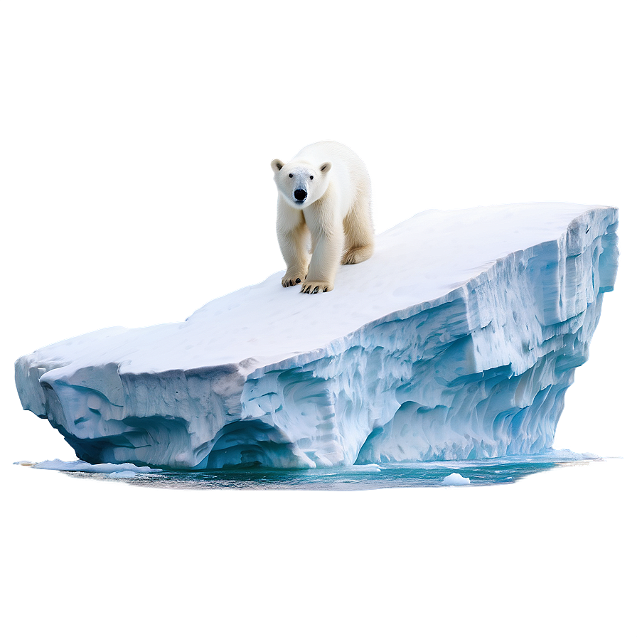 Polar Bear With Iceberg Png 2