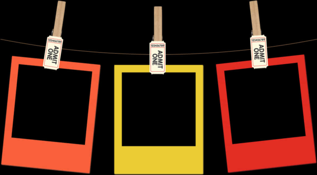 Polaroid Frameson Clothesline