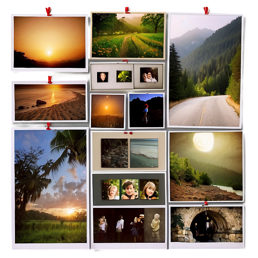 Polaroid Gallery Wall Template Png 88