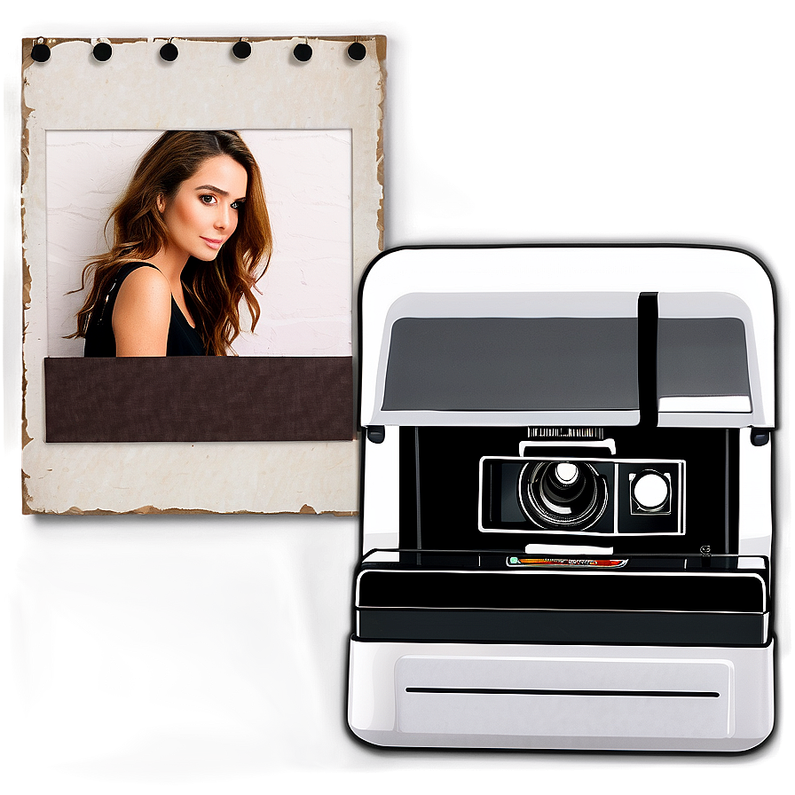 Polaroid Wall Collage Template Png Uaj