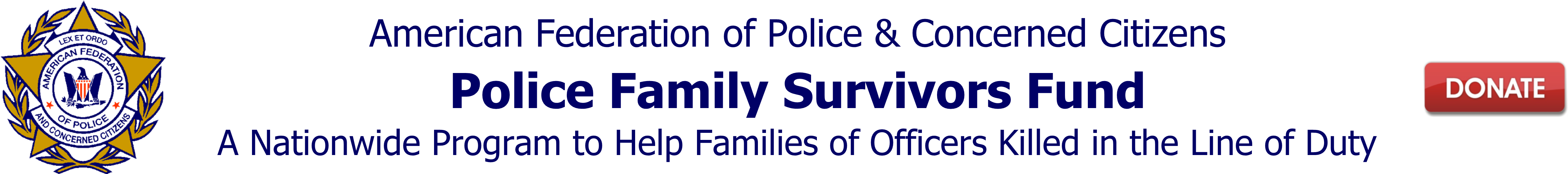 Police Family Survivors Fund Banner