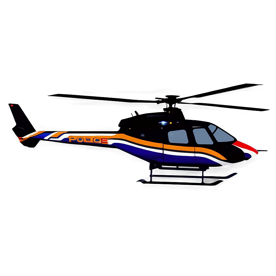 Police Helicopter Silhouette Png Csj48