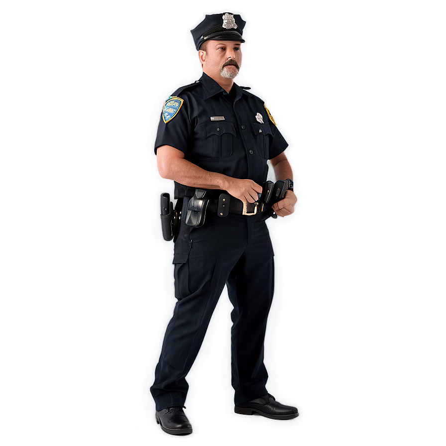 Police Officer At Night Png 06252024