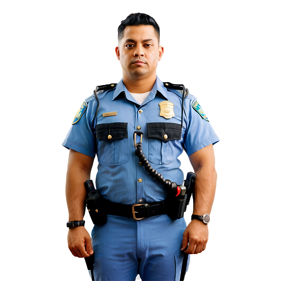 Police Officer With Handcuffs Png Srm