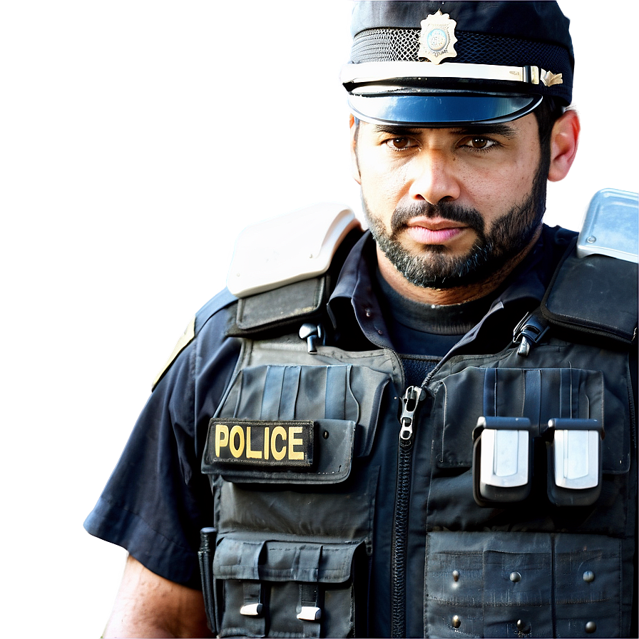 Police Officer With Shield Png Hcn