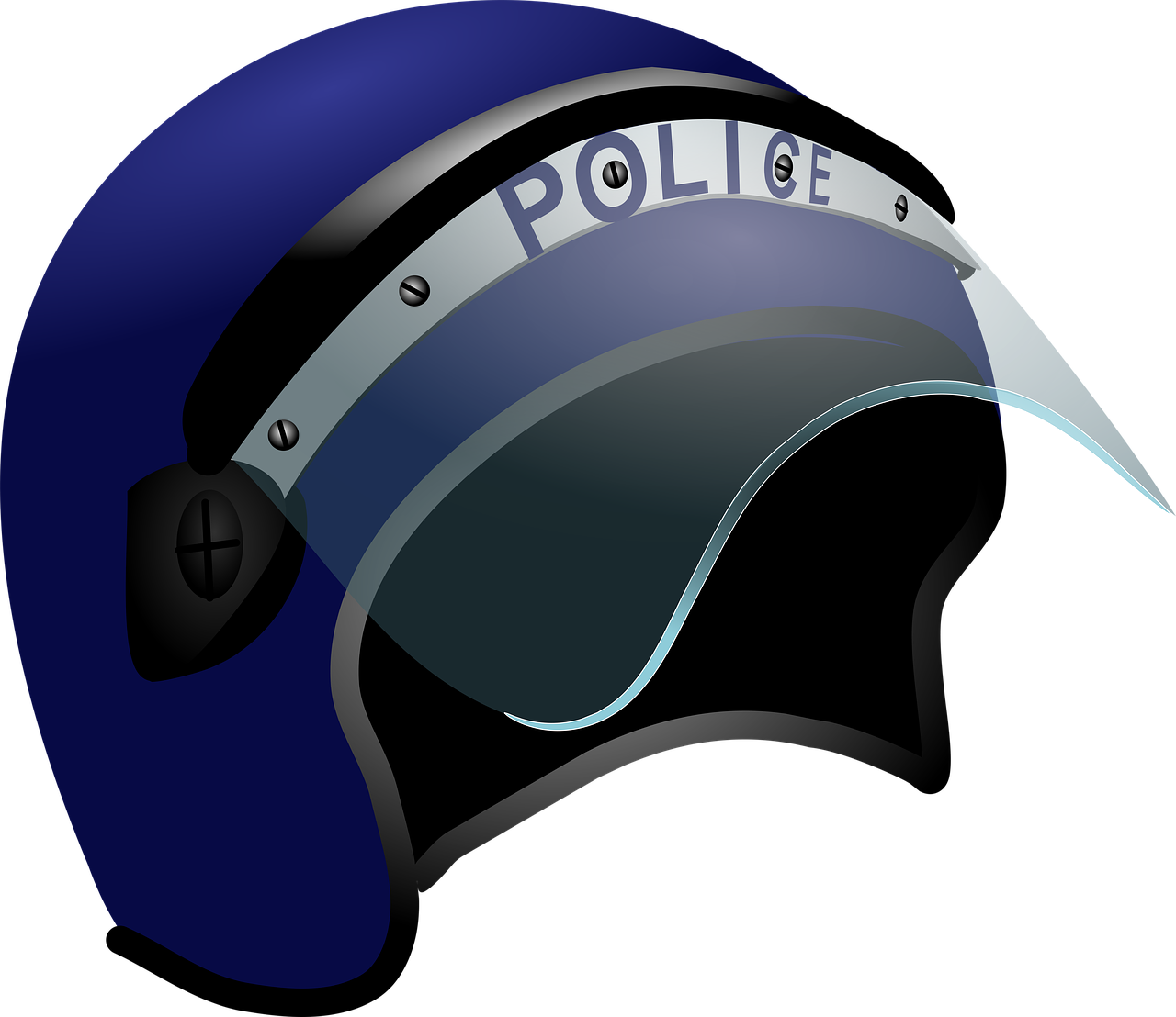 Police Riot Helmet Vector