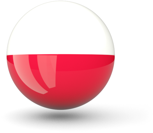 Polish Flag Sphere3 D Render