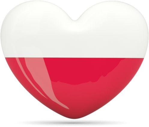 Polish Love Heart Graphic