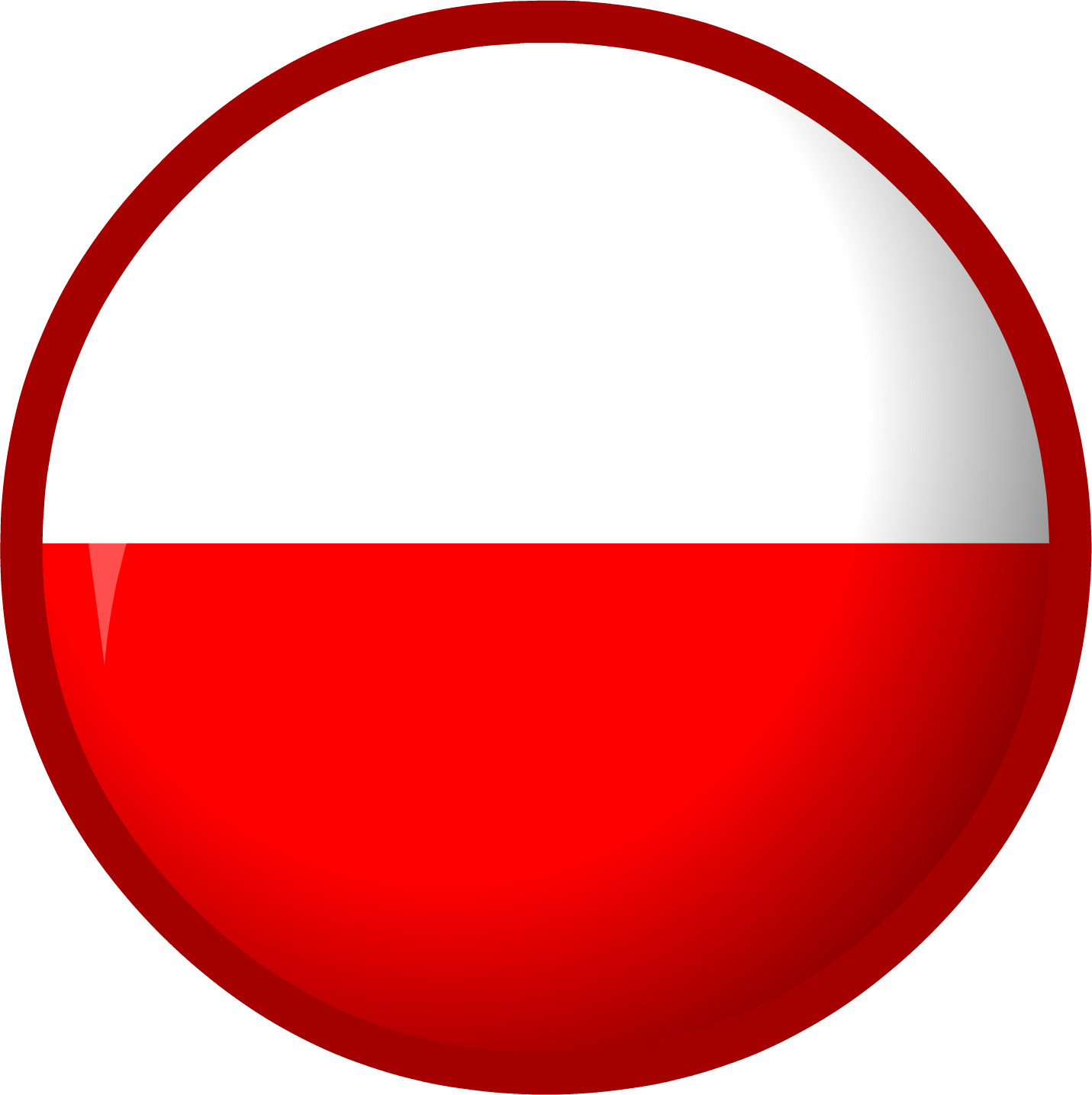 Polish National Flag Button