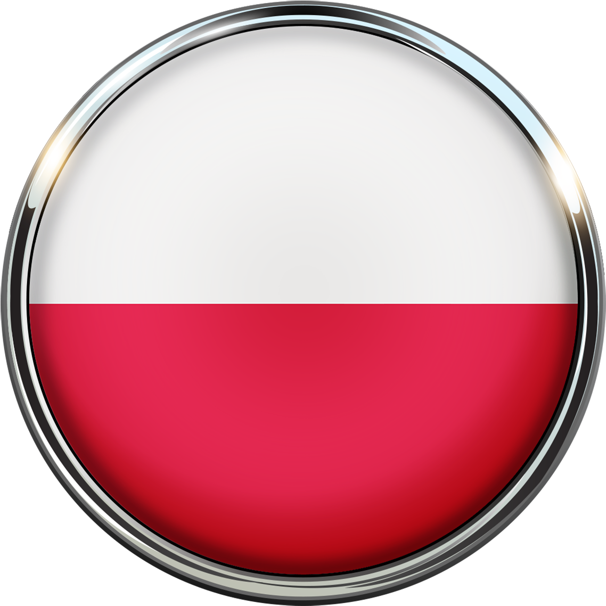 Polish National Flag Button