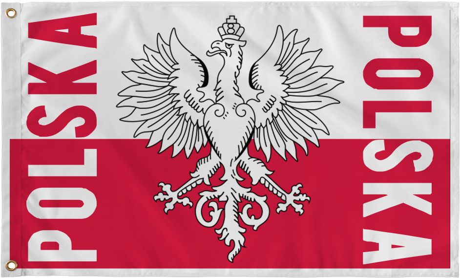 Polish National Flagwith Coatof Arms