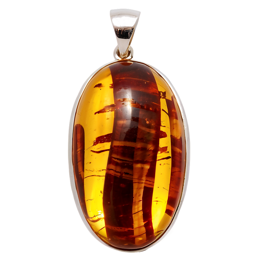 Polished Amber Pendant Png Oxo92