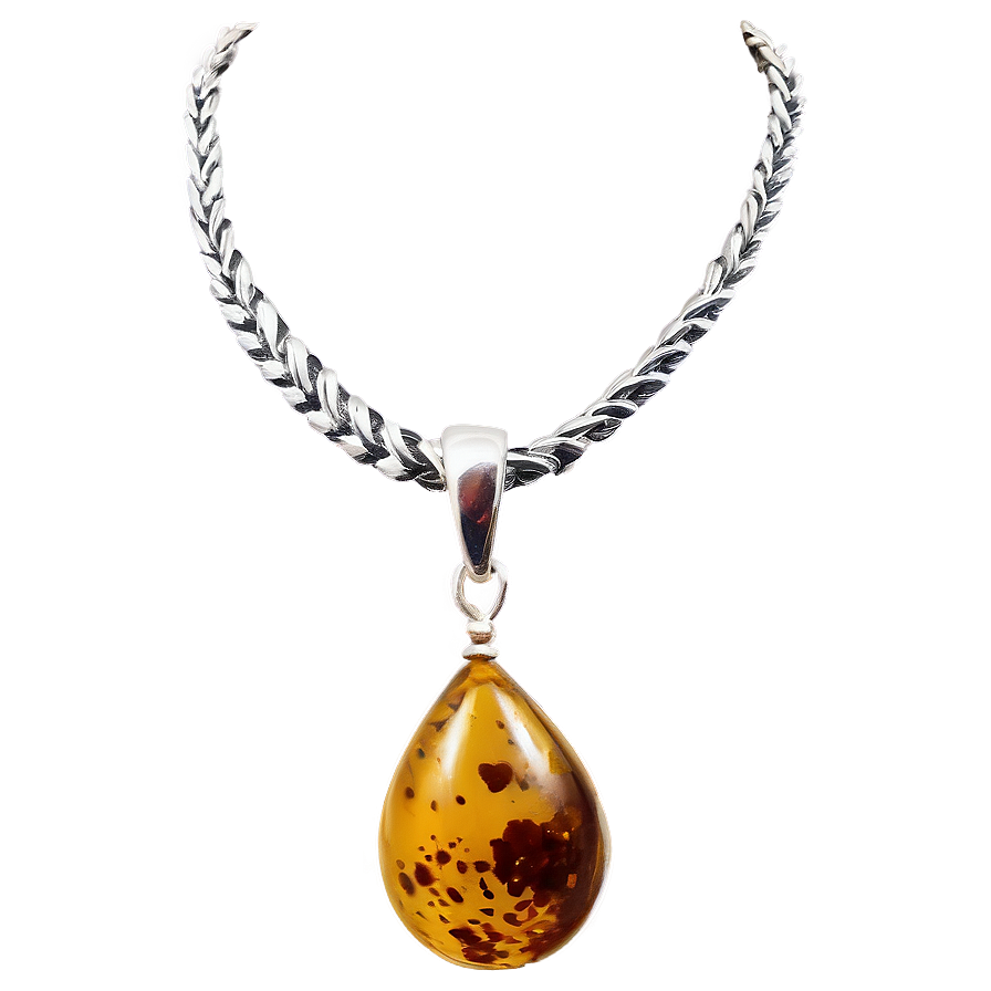 Polished Amber Pendant Png Qmr